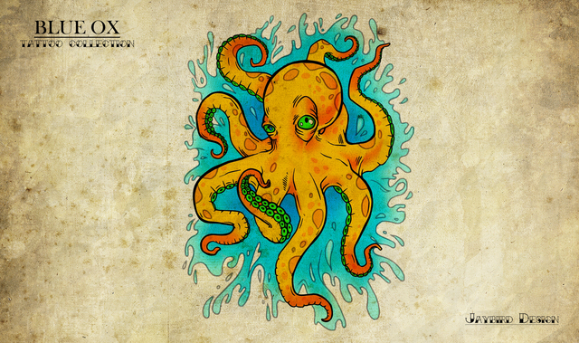 Blue Ox Games - Tattoo Collection: New School Octopus